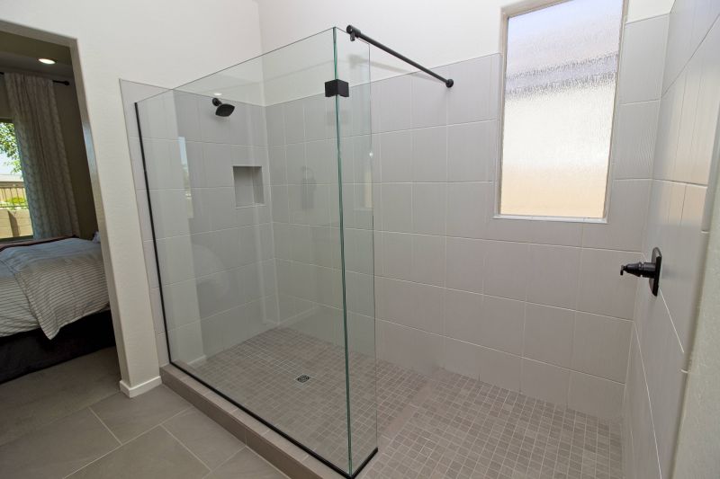 Walk-In Shower with Tile Accents