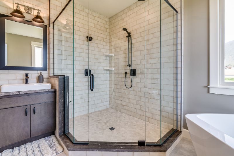 Stylish Shower with Glass Walls