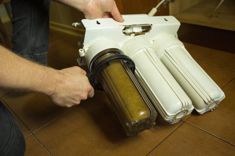 Water Softener System in Use